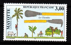 Mayotte MNH Scott #111 3fr Agricultural tools