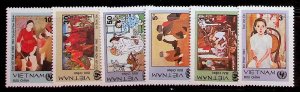 NORTH VIET NAM Sc 1456-61 NH ISSUE OF 1984 - ART