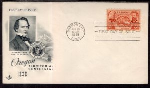 US 964 Oregon Territory Artcraft U/A FDC