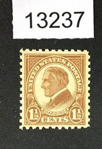 MOMEN: US STAMPS  # 582 MINT OG NH LOT #13237