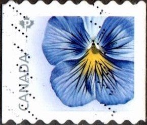 Canada 2810 - Used - (85c) Pure Light Blue Pansy (2015) (cv $1.40)