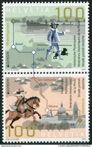 Switzerland Stamps 2020 MNH** - Ancient Postal Routes - A Beautiful Set