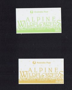Australia: 1986, Alpine Wild Flowers, 2 Stamp Booklets, SB 55/6, Mint / Used