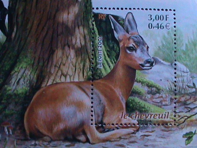 FRANCE-COLONY-2001-LOVELY WILD ANIMALS -MNH SHEET, VF WE SHIP TO WORLDWIDE