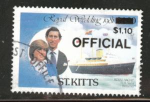 St Kitts Scott o27 used 1983 Official stamp