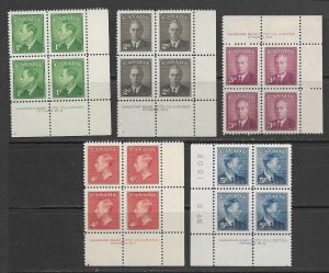 Canada 289-93 MNH PB set x 2, vf see desc. 2020 CV$20.40++