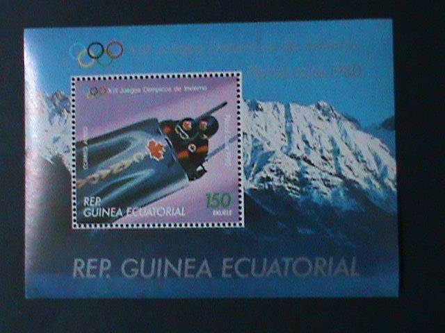 EQUARTORIAL GUINEA-1980  WINTER OLYMPIC GAMES LAKE PLACID'80 MNH -S/S VF