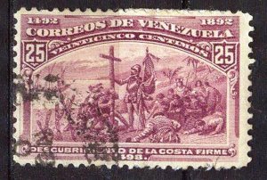 Venezuela 1893 400 Years Discovery of America Mi. 47 Used