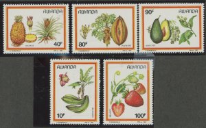 Rwanda #1287-91  Single (Complete Set)