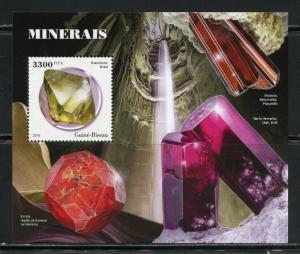 GUINEA BISSAU  2018  MINERALS   SOUVENIR SHEET MINT NH