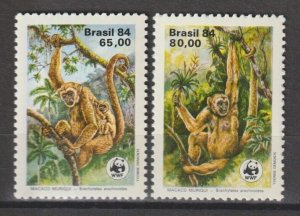 BRAZIL 1984 WWF SG 2089/90 MNH