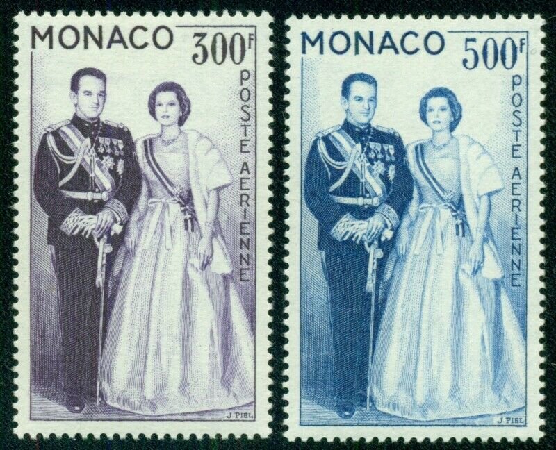 MONACO #C53-4 Mint Hinged, Scott $17.60 