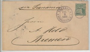 51073 -  EL SALVADOR -  POSTAL HISTORY - STATIONERY COVER from SONSONATE  1896