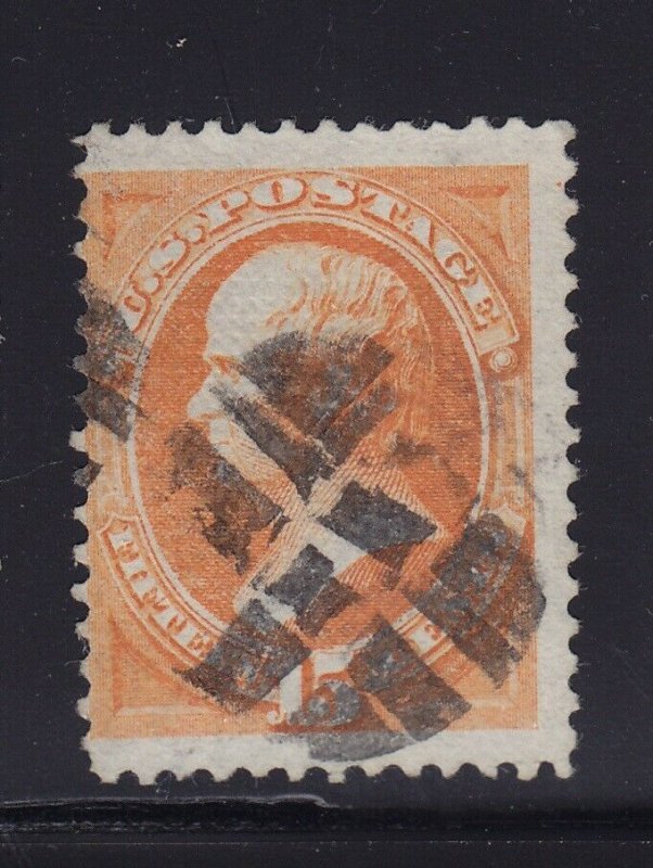 141 F-VF used neat fancy cancel with nice color cv $ 1500 ! see pic !