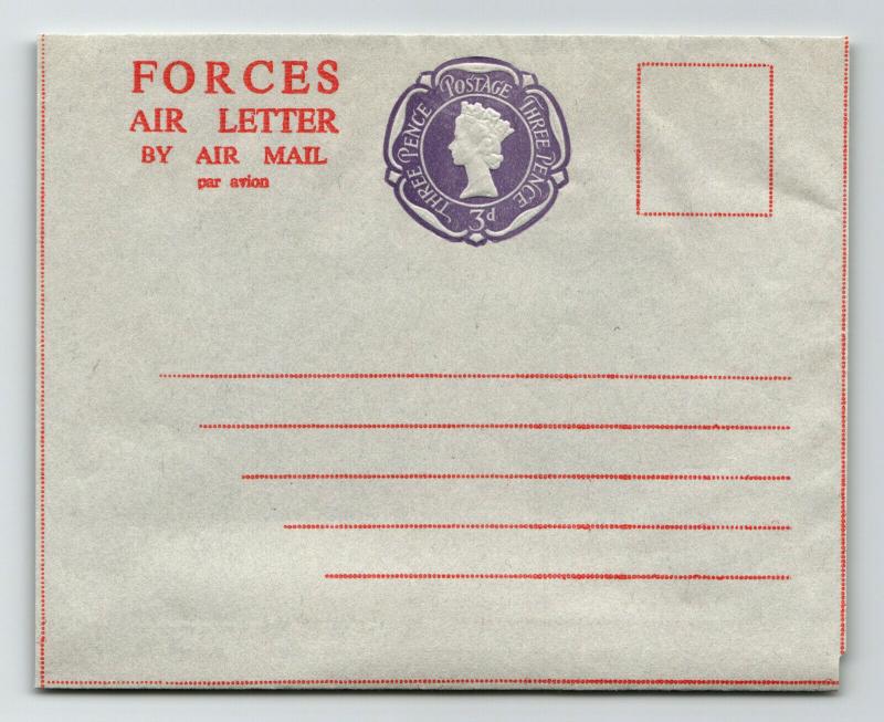 GB QEII Forces Air Letter / 3d / Unused - Z13764