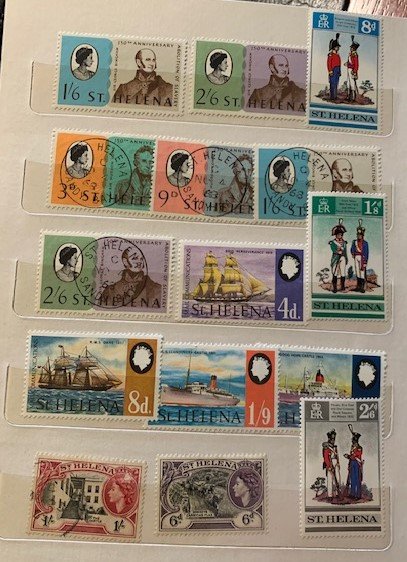 STAMP STATION PERTH St Helena Collection in Album 125+ stamps MNH /VFU