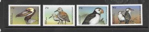 BIRDS-ANTIGUA #2204-7 MNH