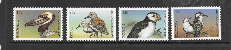 BIRDS-ANTIGUA #2204-7 MNH