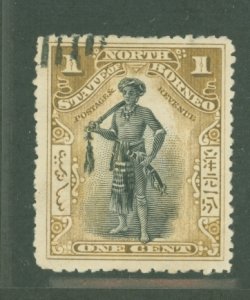 North Borneo #79v  Single