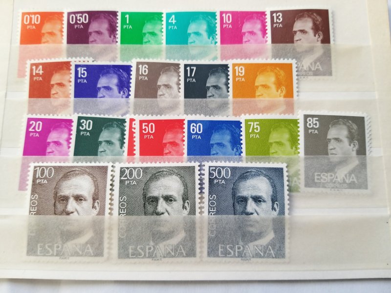 Lot Spain Don Juan Carlos 1977-1981 MNH