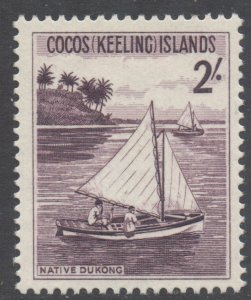 Cocos Keeling Islands Scott 5 - SG5, 1963 Pictorial 2/- MH*