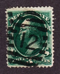 US O59 3c State Department Used w/ Ellipse 12 Cancel