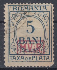 German Occupation Romania 1918 Sc#3NJ3 Mi#P1 used (DR1856)