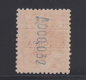 Andorra, Spanish Sc 11 MLH. 1928 4p lake, black ovpt, VLH, VF.