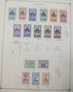 EDW1949SELL : ETHIOPIA Beautiful all VF Mint OG LH collection between 1942-1965.