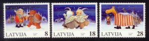 Latvia Sc# 458-60 MNH Christmas 1997