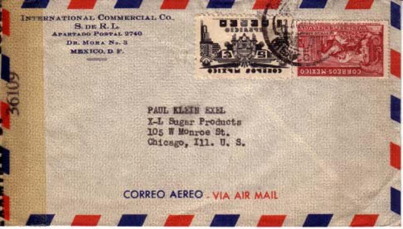Mexico, Censored, Airmail