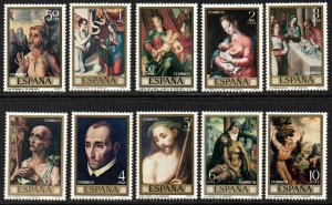 Spain Sc #1597-1606 MNH