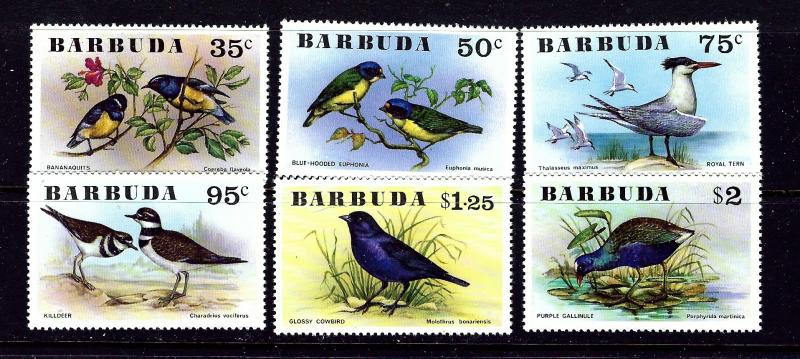 Barbuda 238-43 MNH 1976 Birds