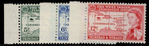 TRINIDAD & TOBAGO QEII SG281-283, complete set, M MINT. 