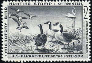 RW25, Mint VF NH $2 Duck Stamp - Stuart Katz