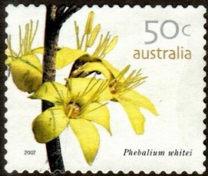 Australia 2624 - Used - 50c Phebalium whitei Flower (Perf: 12.75) (2007)