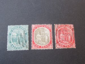 St Kitts & Nevis 1905 Sc 12a-14a FU