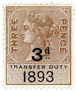 (I.B) QV Revenue : Transfer Duty 3d (1893)