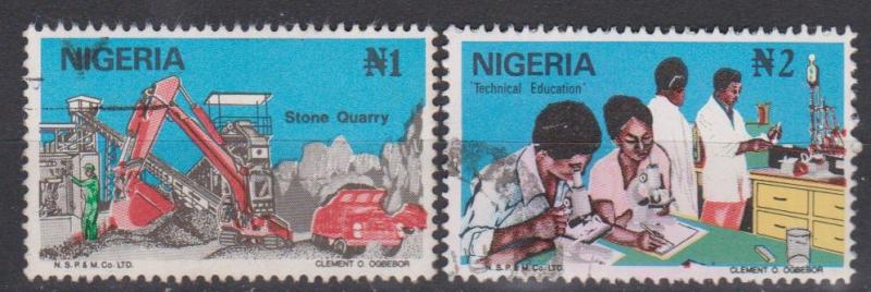 Nigeria #499-500 F-VF Used  (B3379)