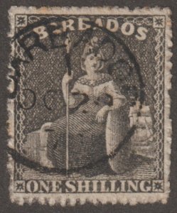 EDSROOM-22035 Barbados 28 Used SON 1870 Top Value CV$21