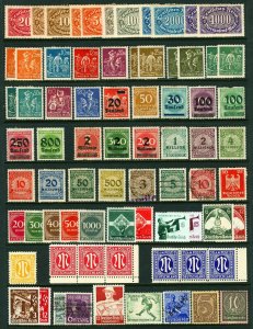 Germany #144/#604 1920-1945 Assorted Inflation Era, Occupation, Official Issues