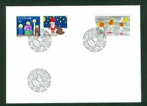 Sweden. FDC 1972  Christmas Stamps.  Santa