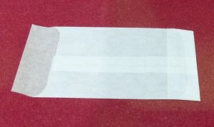 Glassine envelopes pack of 25 - Size 96x64mm + 22mm flap