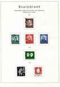 Germany 1952-54 used sets VF