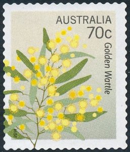 Australia 2014 70c Floral Emblems Golden Wattle Perf 12½ SA SG4139c Fine Used 1