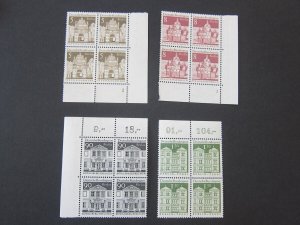 Germany 1966 Sc 9N235-6,246,249 BLK(4) MNH