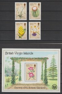 BRITISH VIRGIN ISLANDS 1987 SG 638/41 + MS 642 MNH