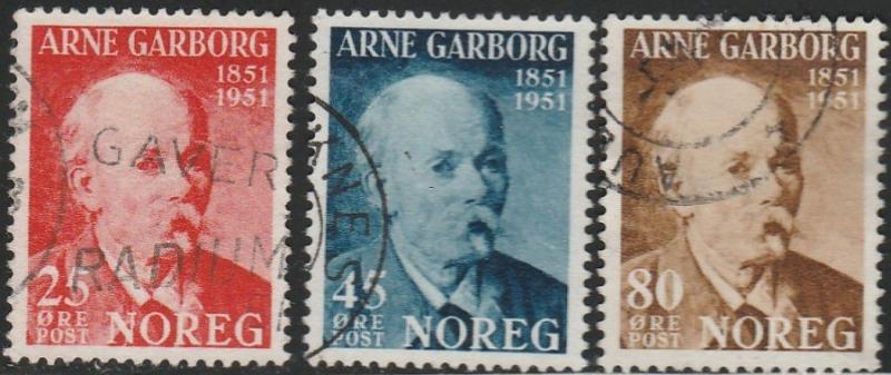 Norway, #318-320 Used,  From 1951