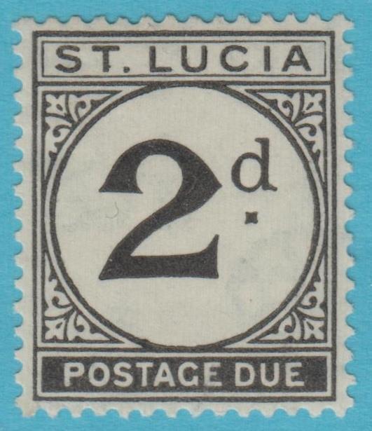 ST. LUCIA J4 POSTAGE DUE  MINT HINGED OG * NO FAULTS EXTRA FINE! - TDZ