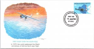 Australia 1980 FDC - 1st Flight Over The South Pole - Mawson - J8725